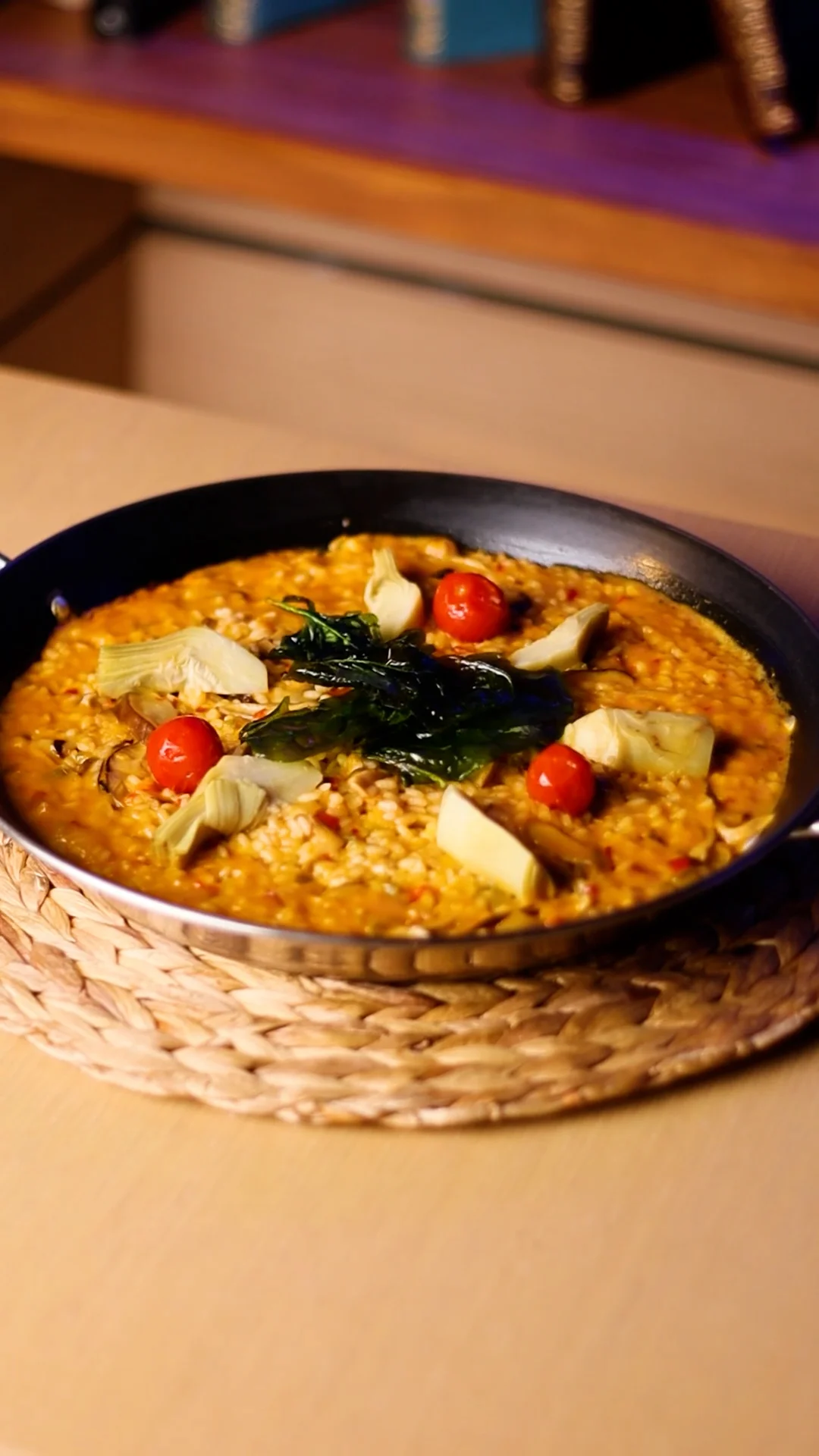 Rice with organic vegetables and a hint of fresh rosemary