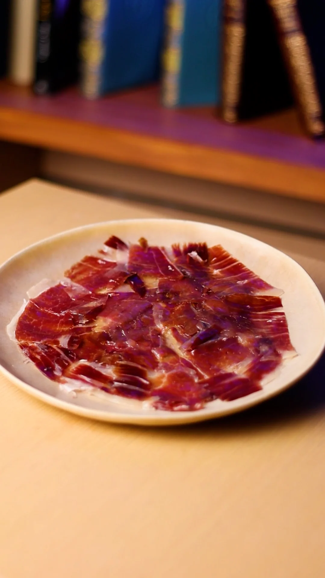 Acorn-fed Iberian Ham Pedro Nieto with Crystal Bread and Raf Tomato Tumaca