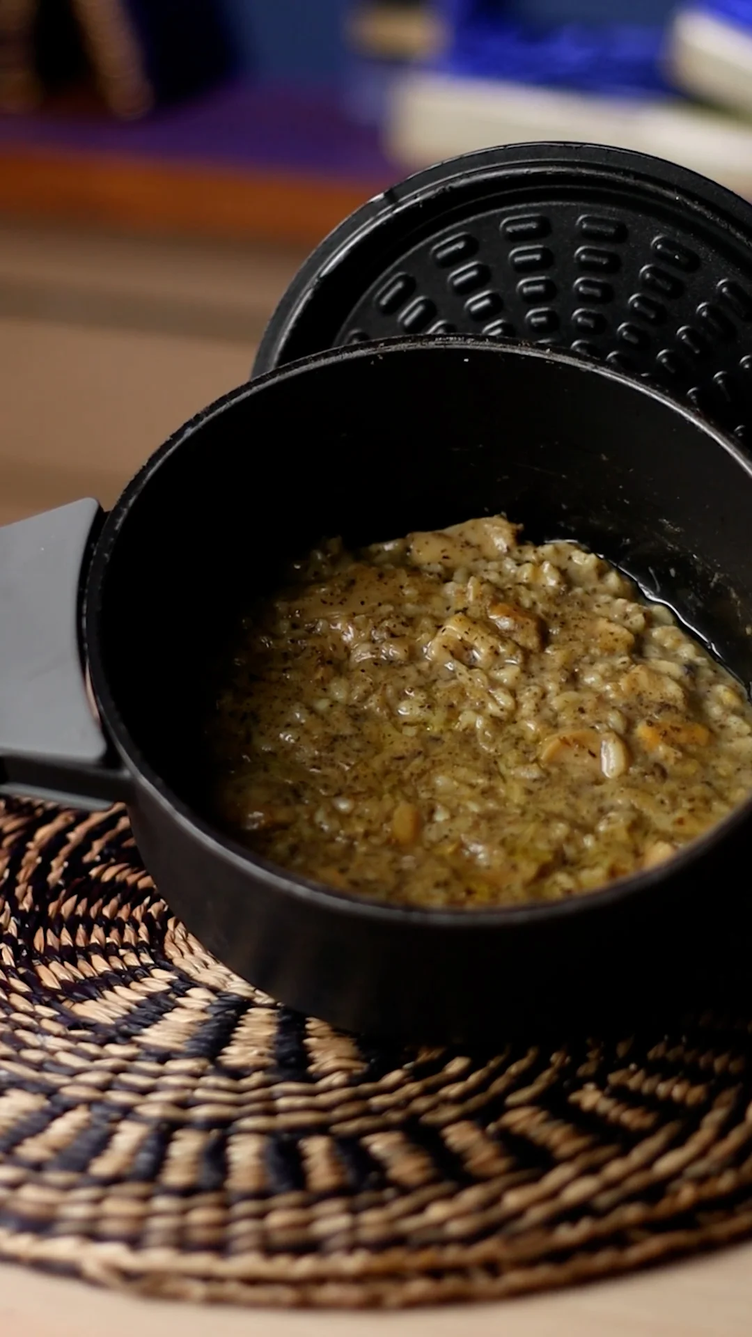 Porcini and Truffle Risotto with Greek Yoghurt Cream and Parmigiano Reggiano PDO Dust