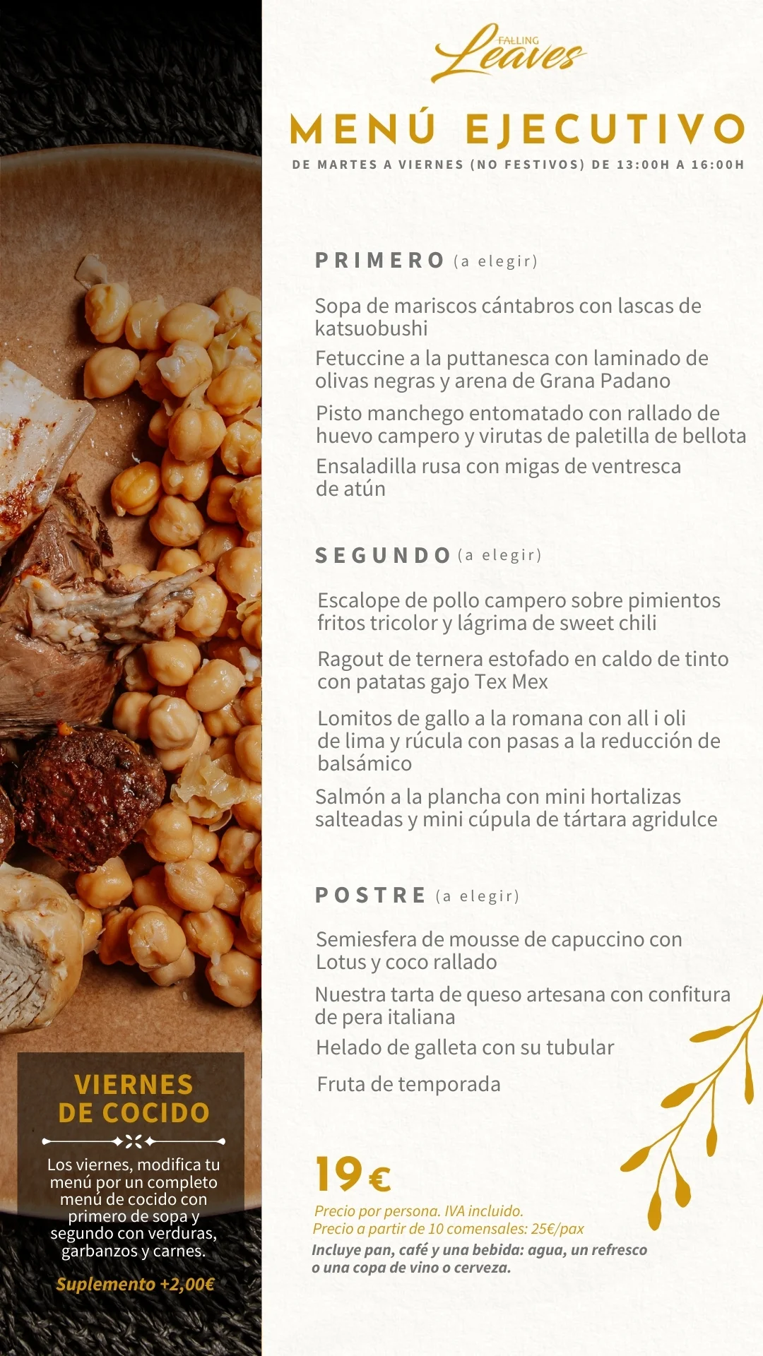 Tradición y vanguardia fusionadas en nuestro menú ejecutivo