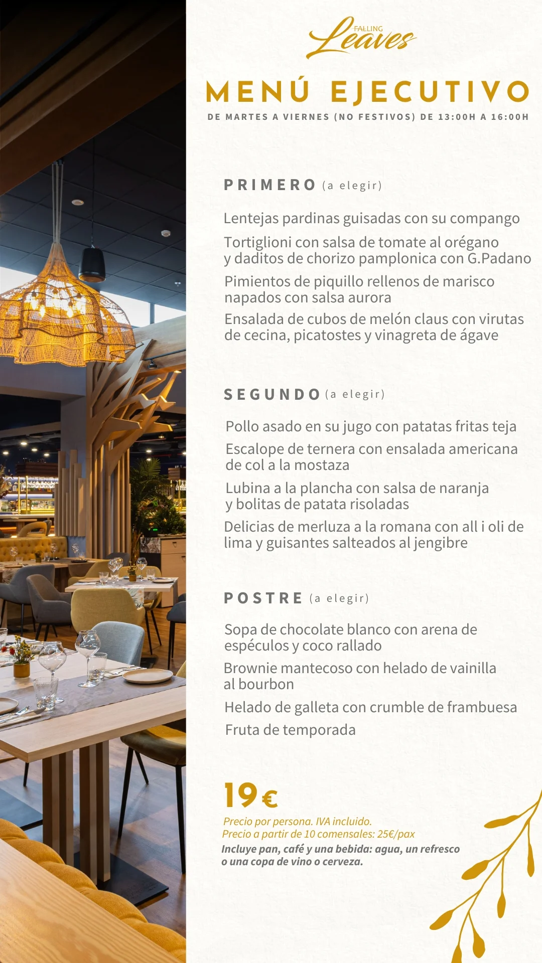 Tradición y vanguardia fusionadas en nuestro menú ejecutivo